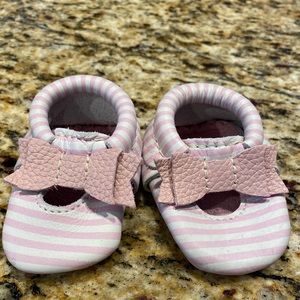 Striped Crib Freshly Picked Moccasins